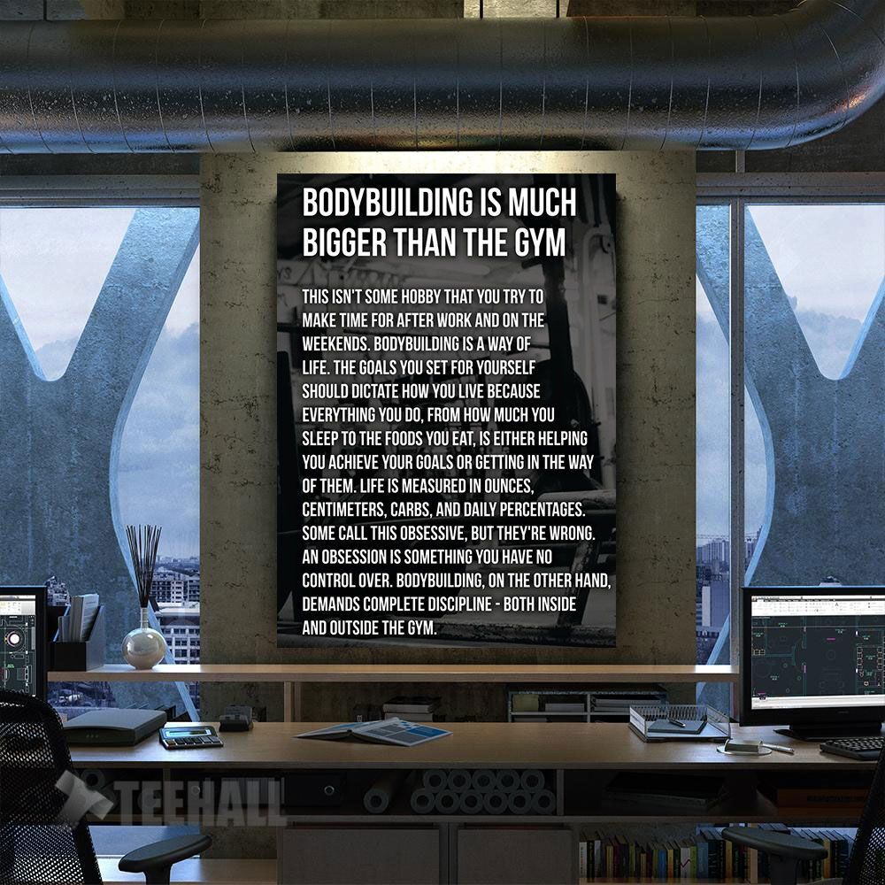 Bodybuilding Motivation Canvas Prints Wall Art Decor