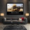 Bravery Motivational Canvas Prints Wall Art Decor