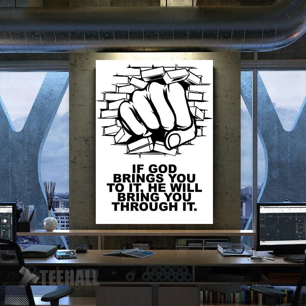 Breakthrough Motivational Canvas Prints Wall Art Decor