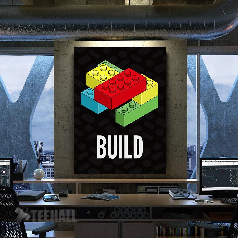 Build Something Amazing Motivational Canvas Prints Wall Art Decor
