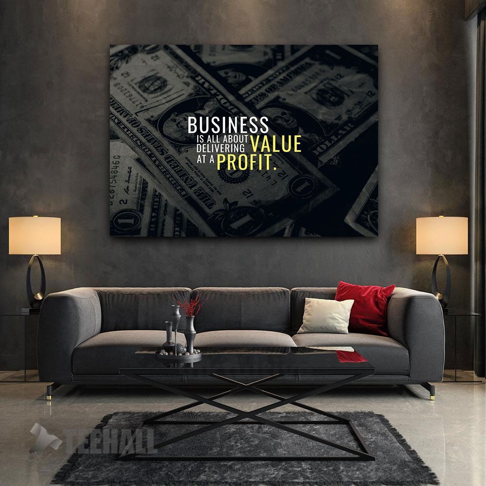 Business Is All About Motivational Canvas Prints Wall Art Decor