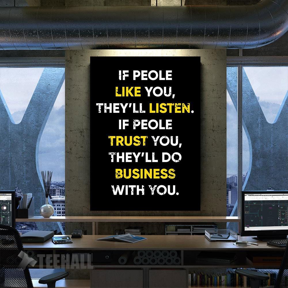Business Quotes Motivational Canvas Prints Wall Art Decor