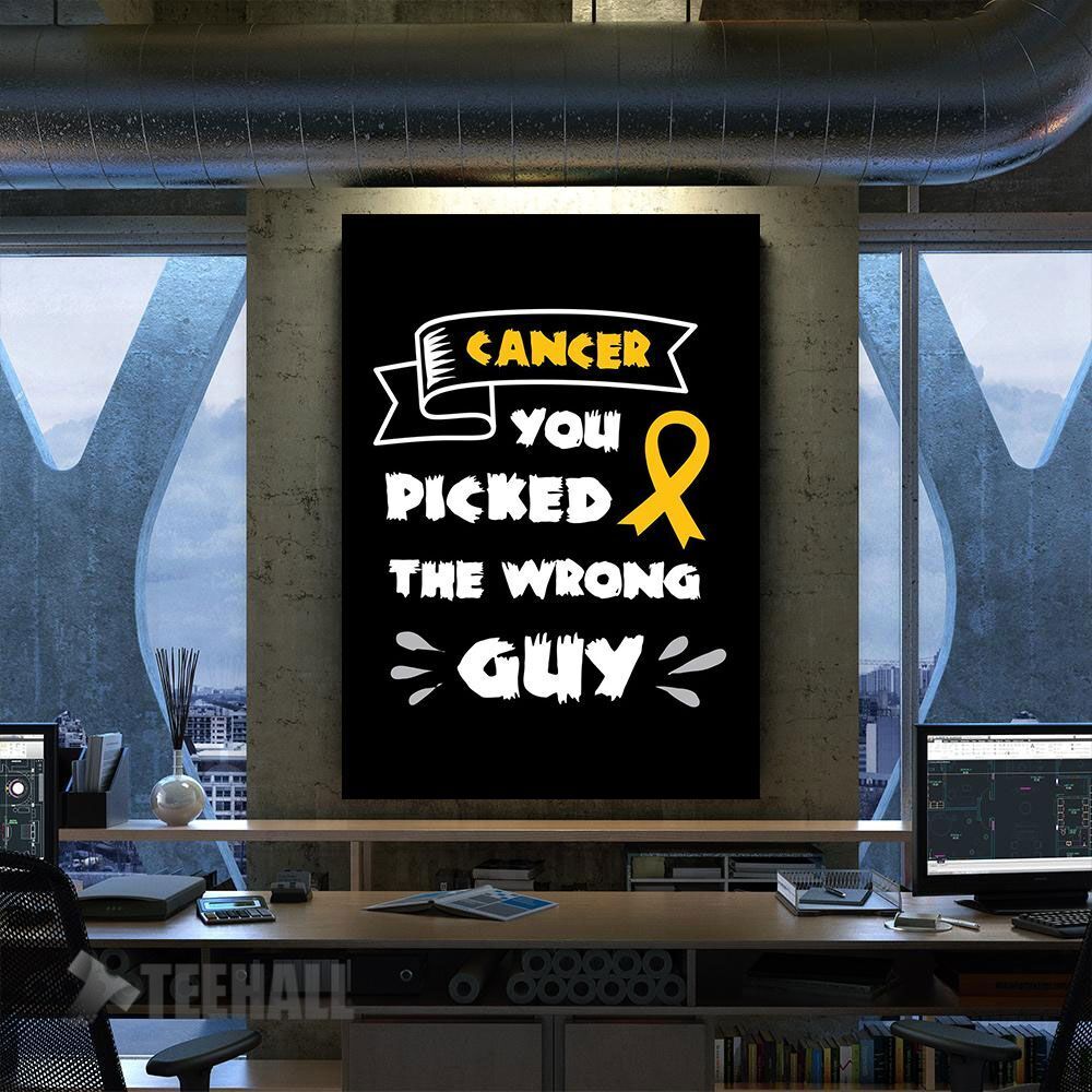 Cancer Motivation Canvas Prints Wall Art Decor