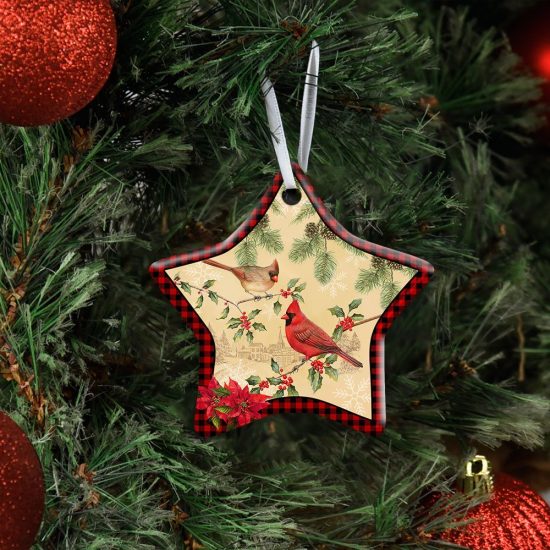 Cardinal Ceramic Ornament 1