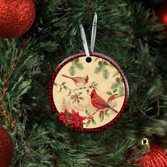 Cardinal Ceramic Ornament 4