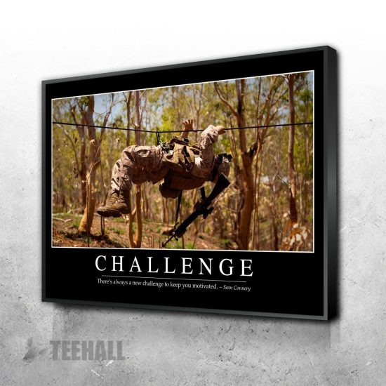 Challenge Motivational Canvas Prints Wall Art Decor 1