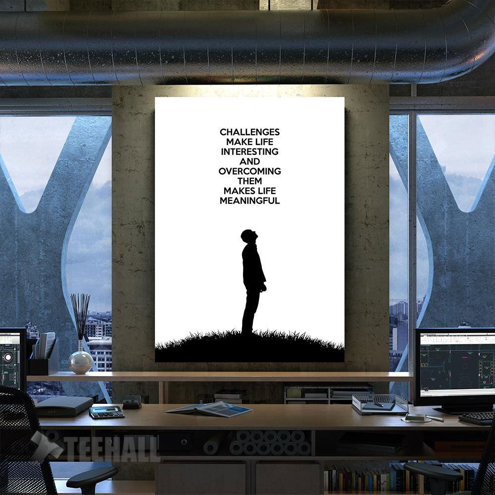 Challenges Motivational Canvas Prints Wall Art Decor