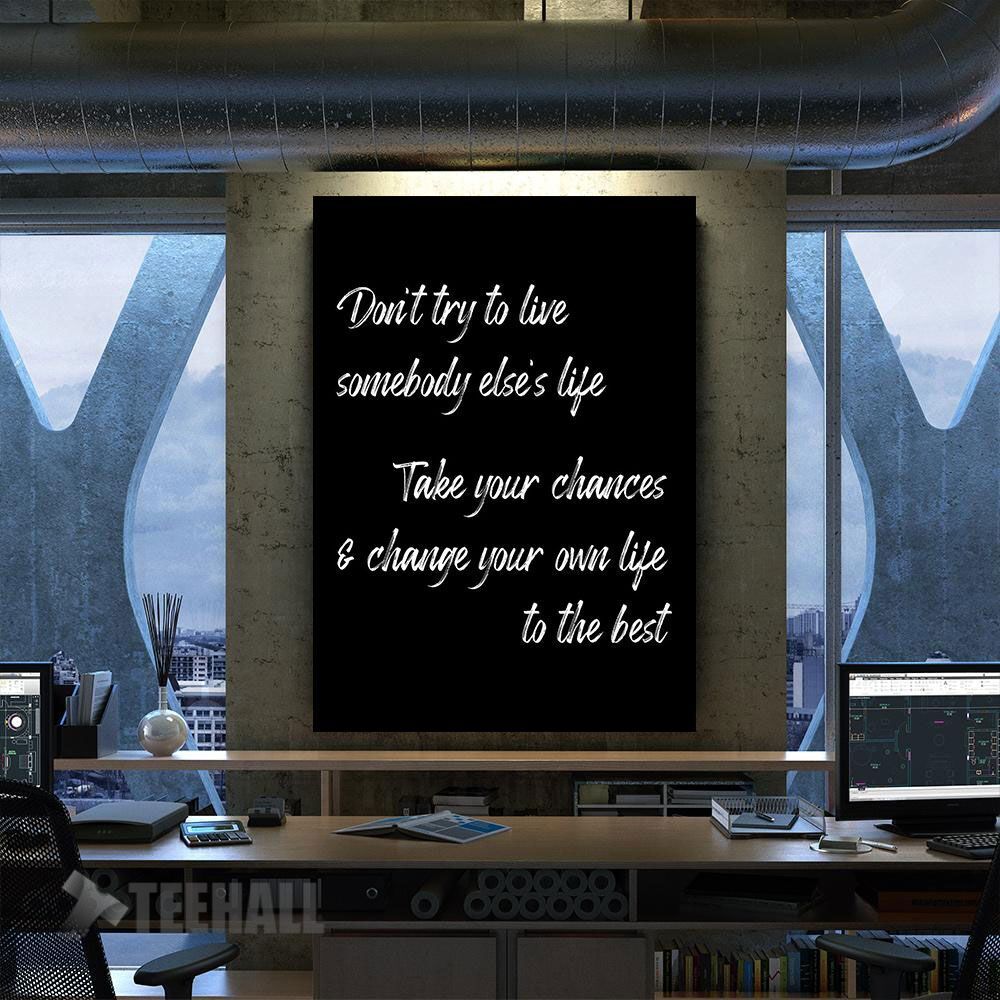 Change Your Life Mindset Motivational Canvas Prints Wall Art Decor