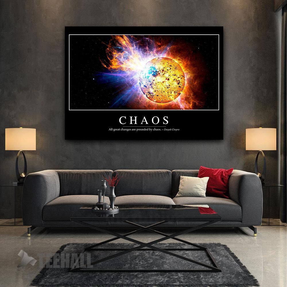 Chaos Motivational Canvas Prints Wall Art Decor