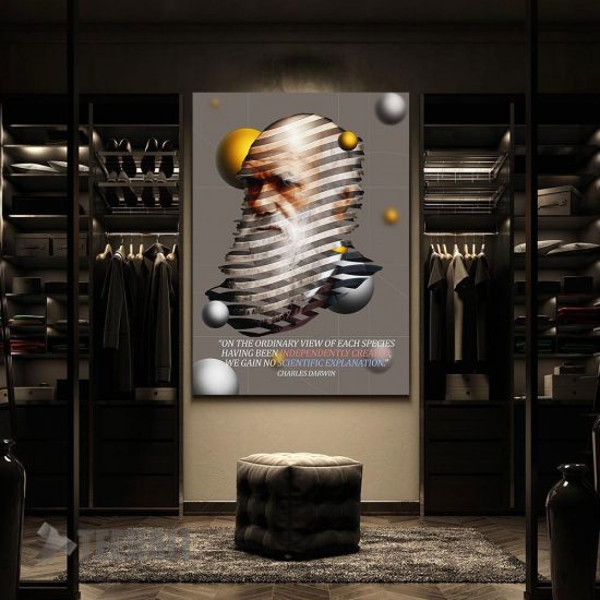 Charles Darwin Motivational Canvas Prints Wall Art Decor 2