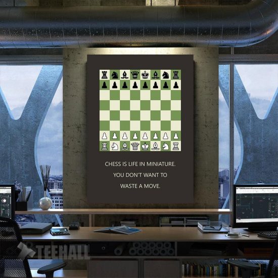 Chess Motivation Canvas Prints Wall Art Decor