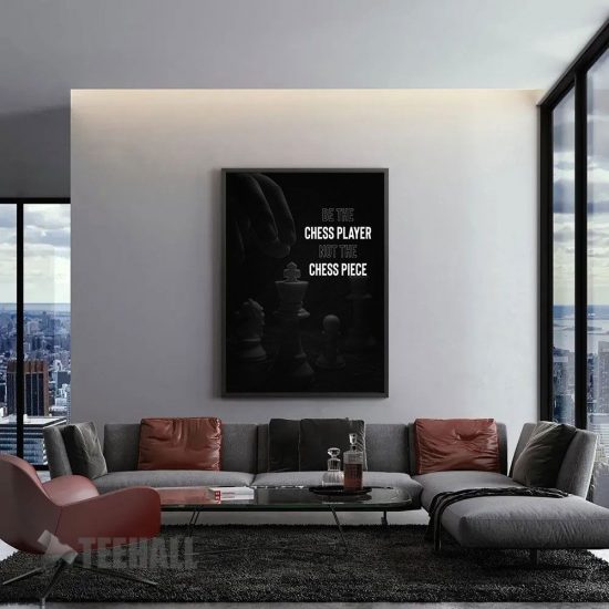 Chess Player Motivational Canvas Prints Wall Art Decor 1