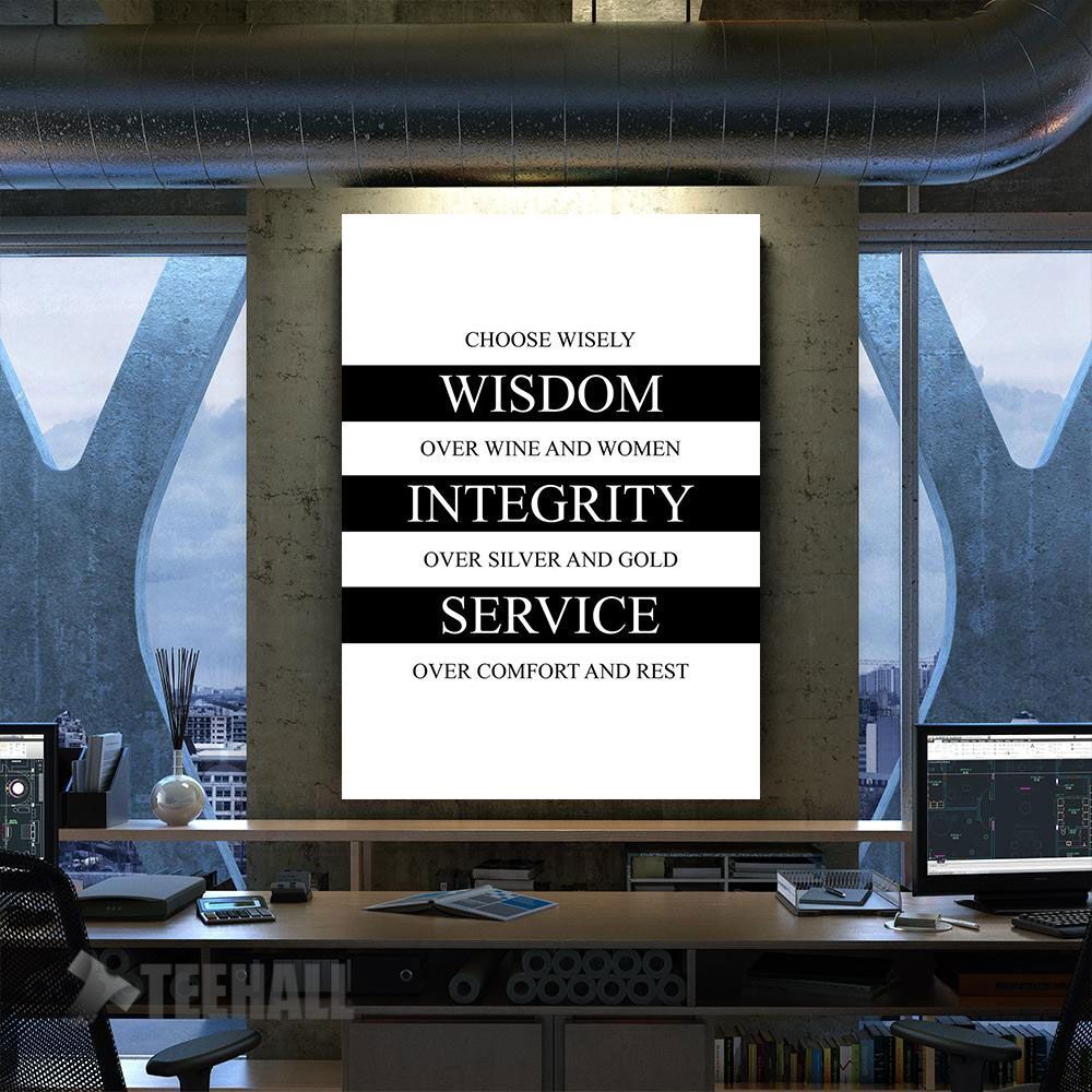 Choose Wisely Motivational Canvas Prints Wall Art Decor