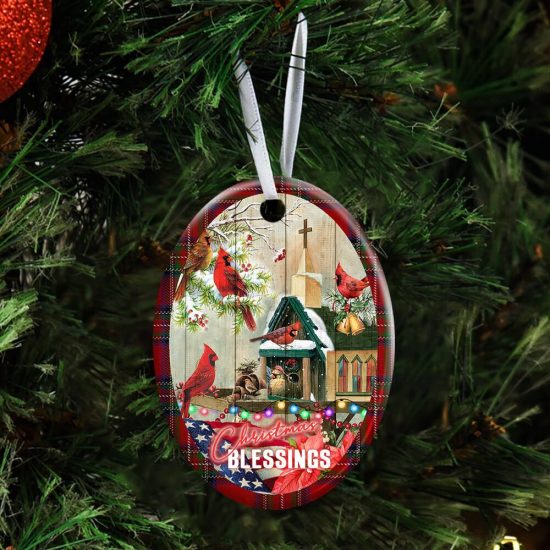 Christmas Blessings Home Ceramic Ornament 3