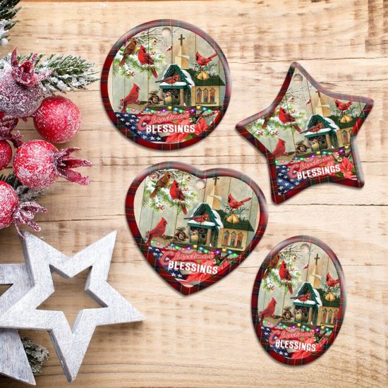 Christmas Blessings Home Ceramic Ornament 5