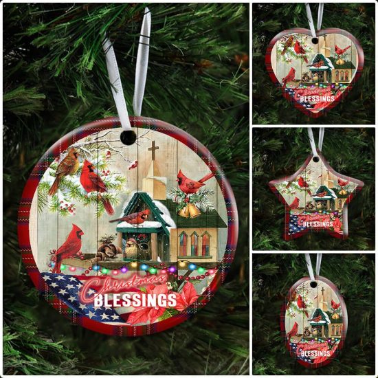 Christmas Blessings Home Ceramic Ornament 6