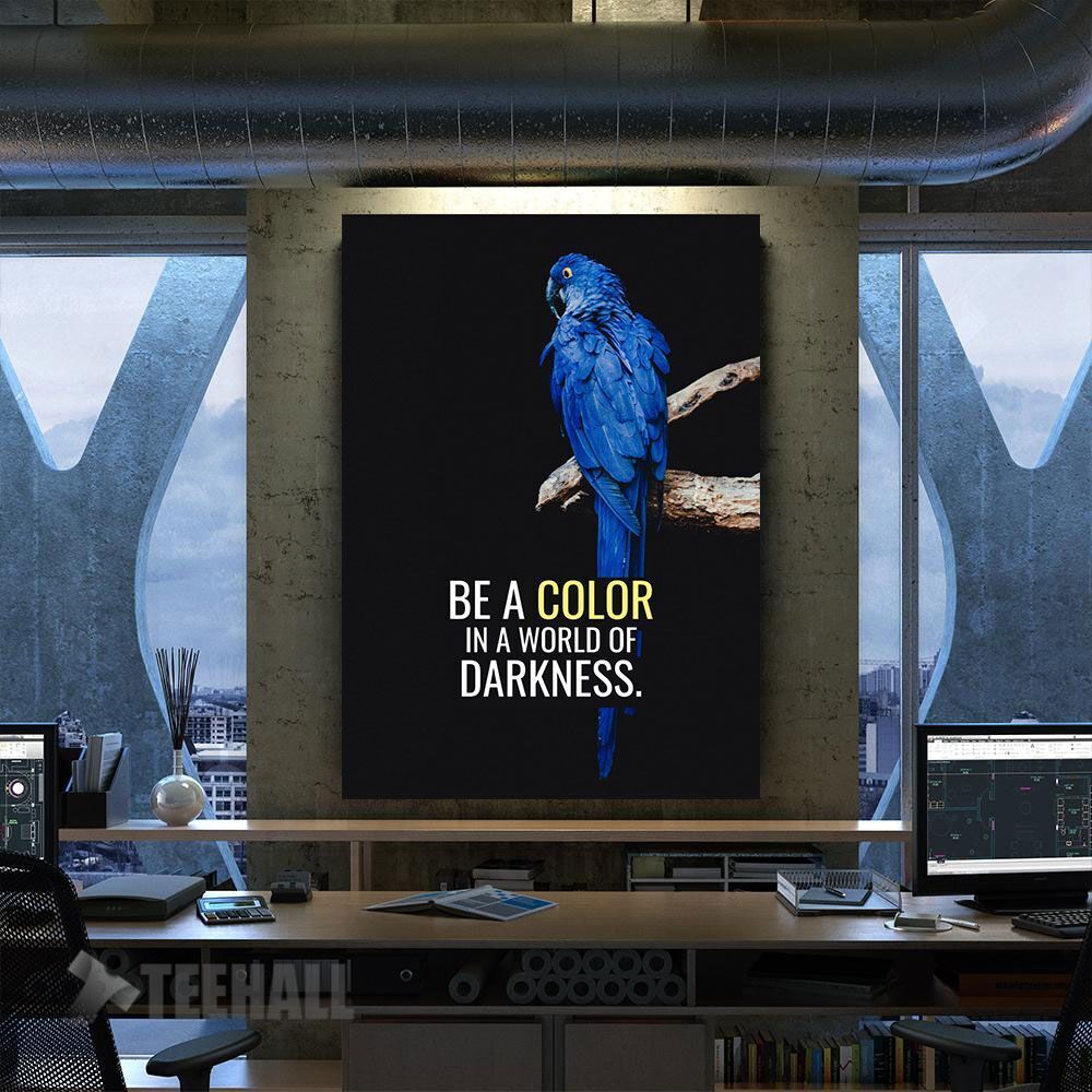 Color The Darkness Motivational Canvas Prints Wall Art Decor