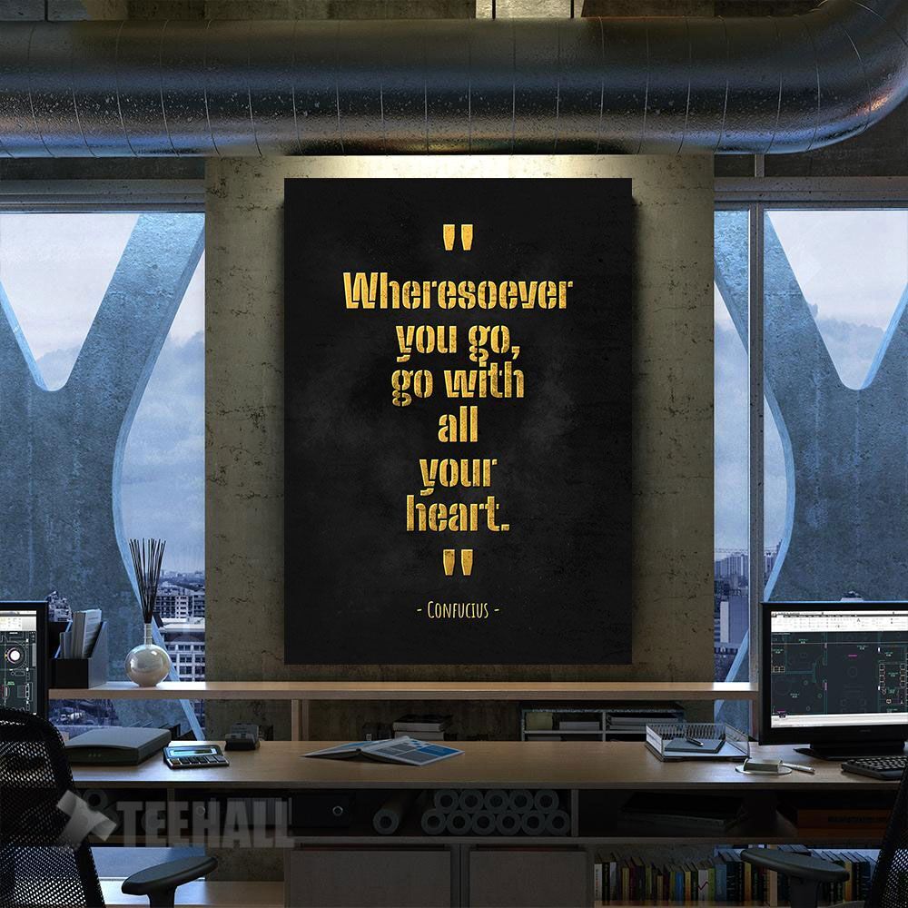 Confucius Chinese Philosop Motivational Canvas Prints Wall Art Decor