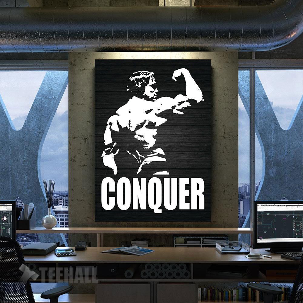 Conquer Motivational Canvas Prints Wall Art Decor