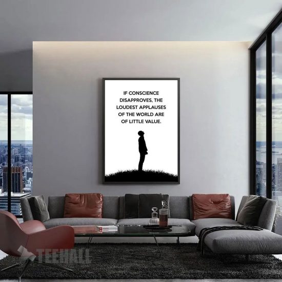 Conscience Adams Motivational Canvas Prints Wall Art Decor 1