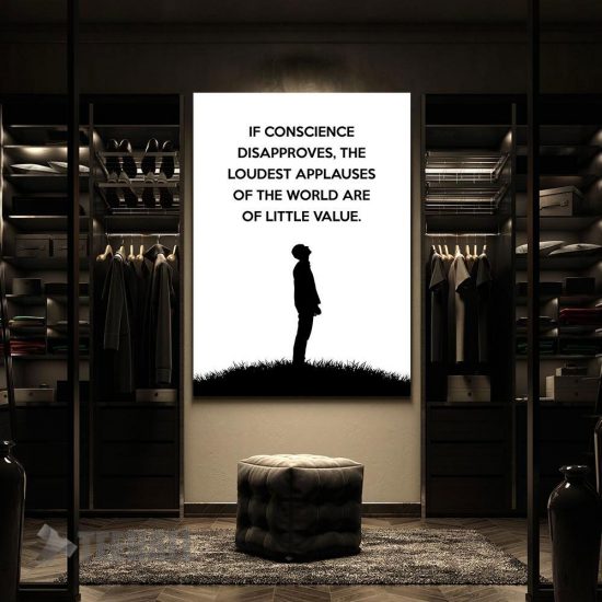 Conscience Adams Motivational Canvas Prints Wall Art Decor 2