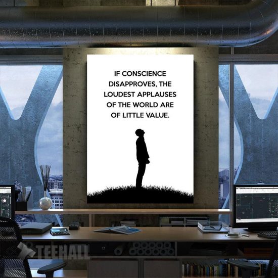 Conscience Adams Motivational Canvas Prints Wall Art Decor