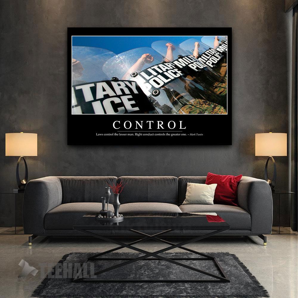 Control Motivational Canvas Prints Wall Art Decor