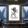 Courage Is Beautiful Motivational Canvas Prints Wall Art Decor