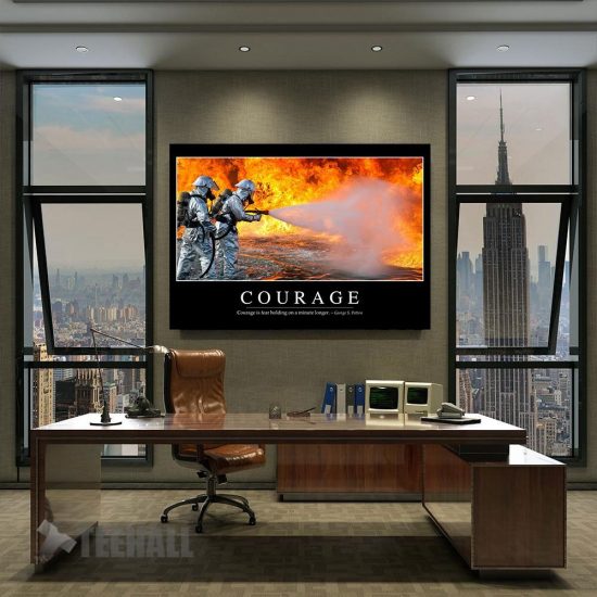 Courage Motivational Canvas Prints Wall Art Decor 2