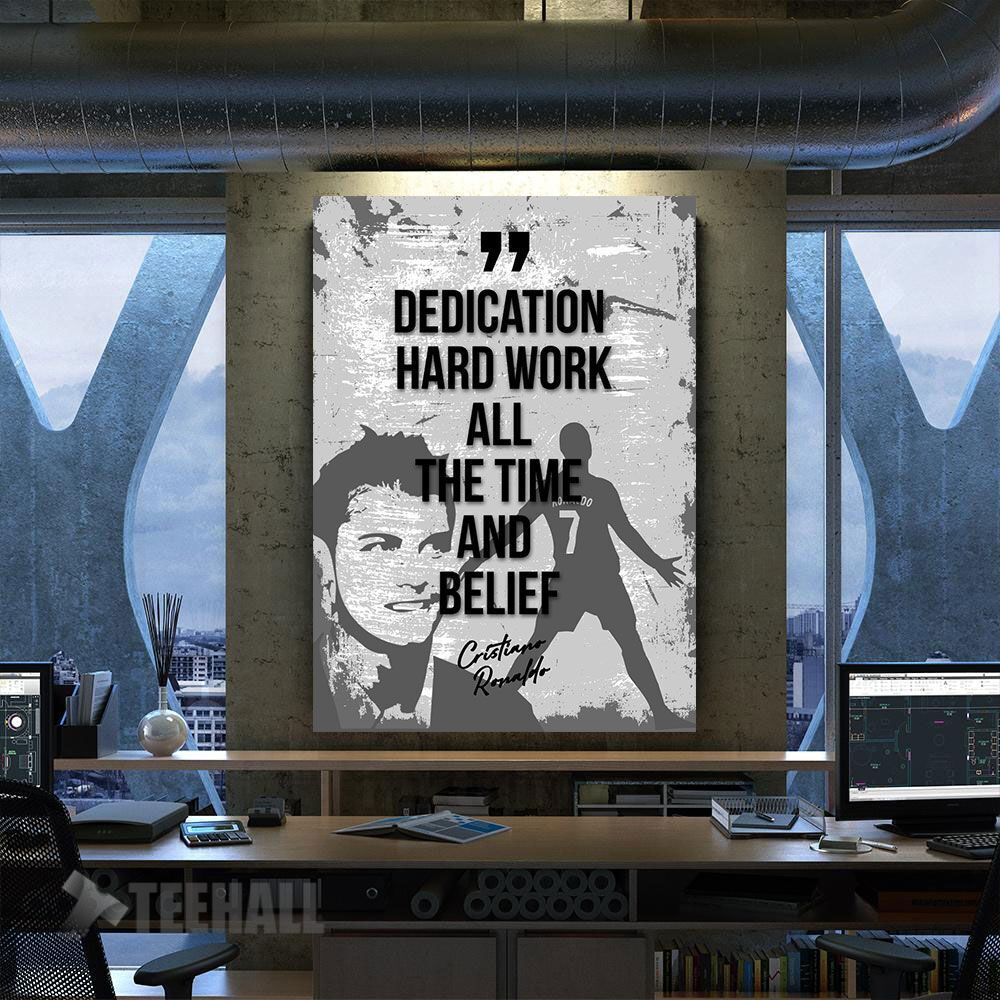 Cr7 Motivational Canvas Prints Wall Art Decor