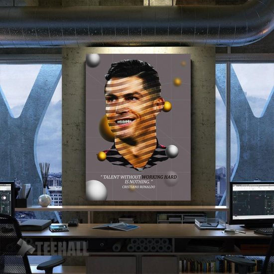 Cristiano Ronaldo Cr7 Motivational Canvas Prints Wall Art Decor