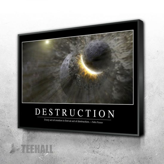 Destruction Motivational Canvas Prints Wall Art Decor 1 1
