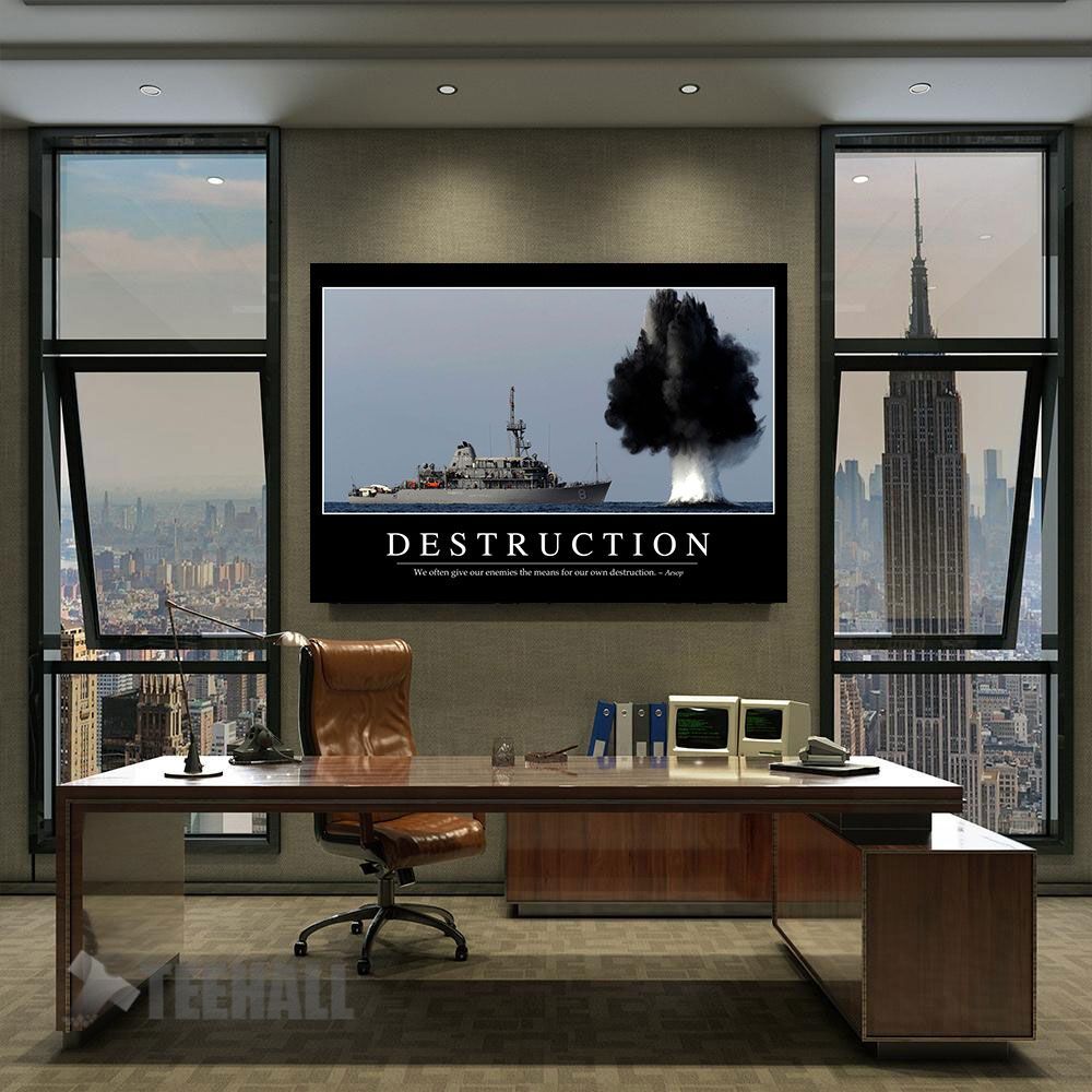 Destruction-Motivational-Canvas-Prints-Wall-Art-Decor-2 Destruction Motivational Canvas Prints Wall Art Decor 2