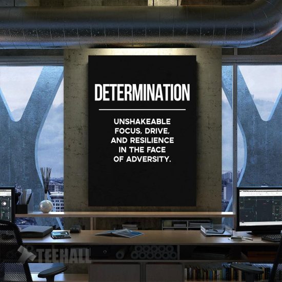 Determination Motivational Canvas Prints Wall Art Decor