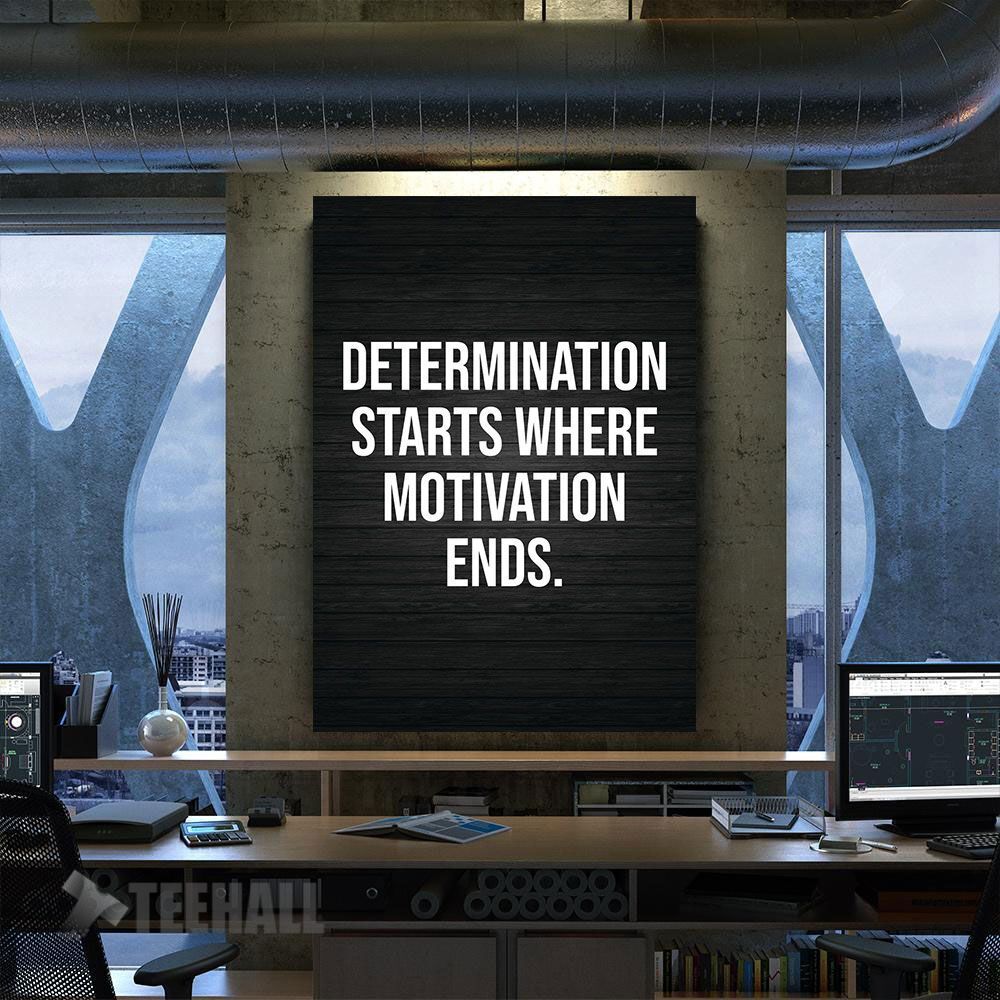 Determination Motivational Canvas Prints Wall Art Decor