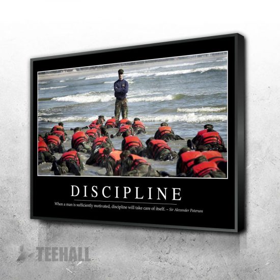 Discipline Motivational Canvas Prints Wall Art Decor 1