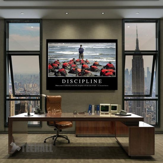 Discipline Motivational Canvas Prints Wall Art Decor 2