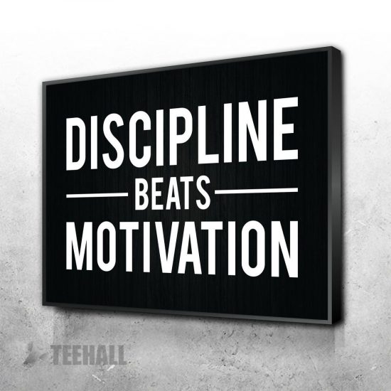 Discipline Vs Motivation Canvas Prints Wall Art Decor 1 1