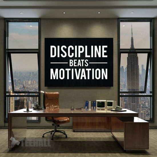 Discipline Vs Motivation Canvas Prints Wall Art Decor 2 1