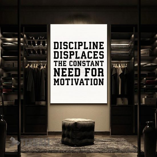 Discipline Vs Motivation Canvas Prints Wall Art Decor 2 2