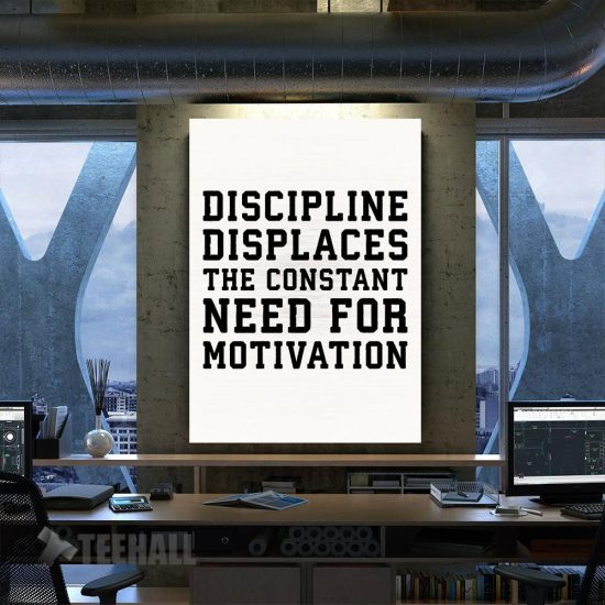 Discipline Vs Motivation Canvas Prints Wall Art Decor
