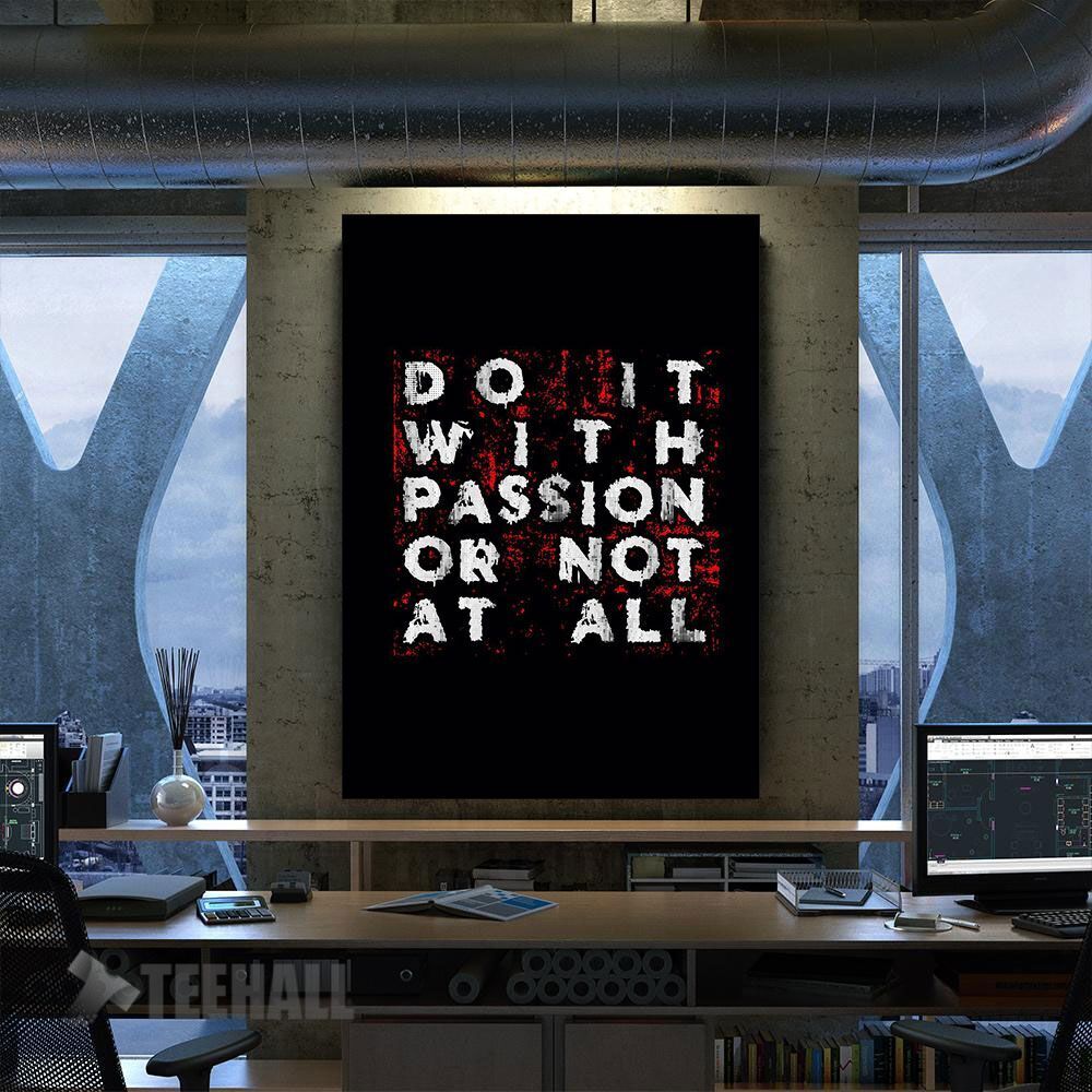 Do It With Passion Motivational Canvas Prints Wall Art Decor