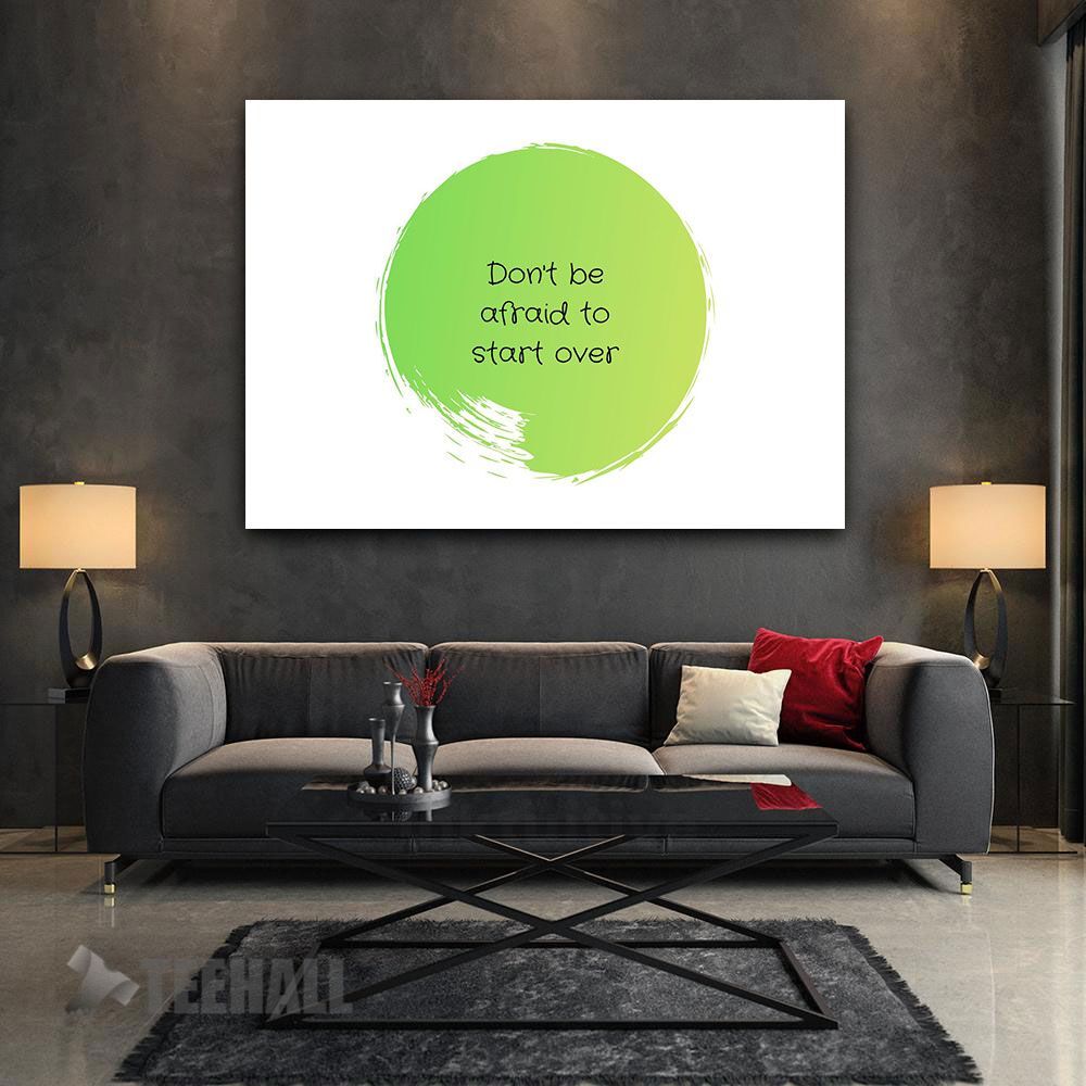 Do Not Be Afraid Motivational Canvas Prints Wall Art Decor