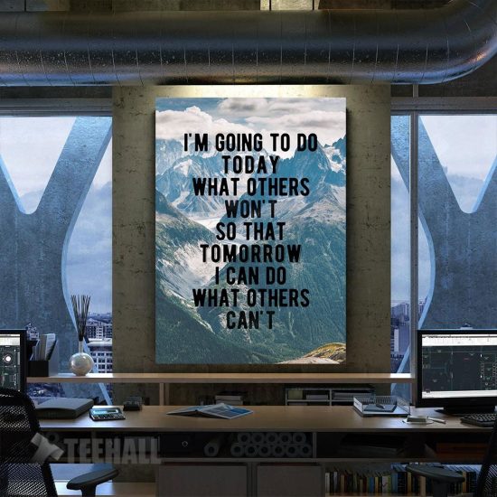 Do What Others Won'T (2) Motivational Canvas Prints Wall Art Decor