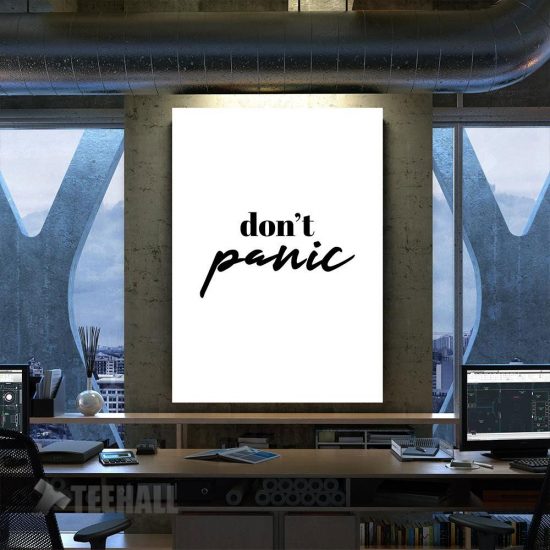 Dont Panic Motivational Canvas Prints Wall Art Decor