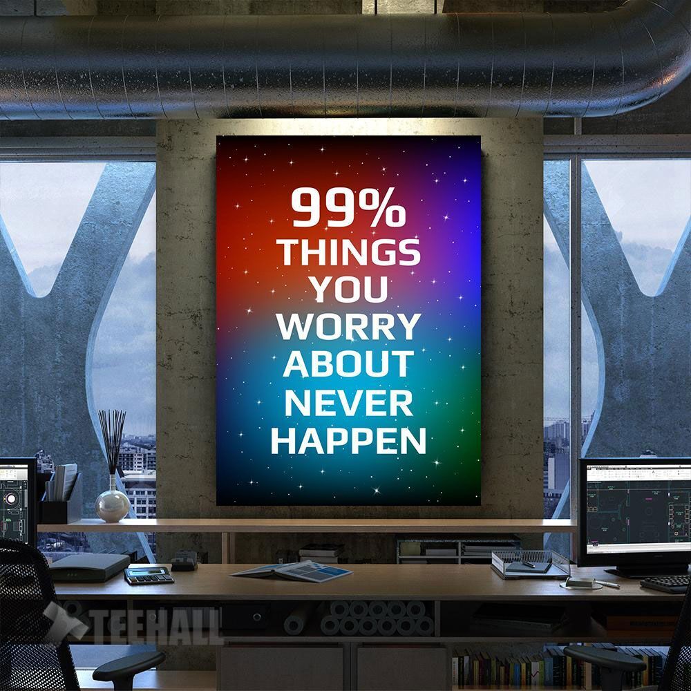 Dont Worry Motivational Canvas Prints Wall Art Decor