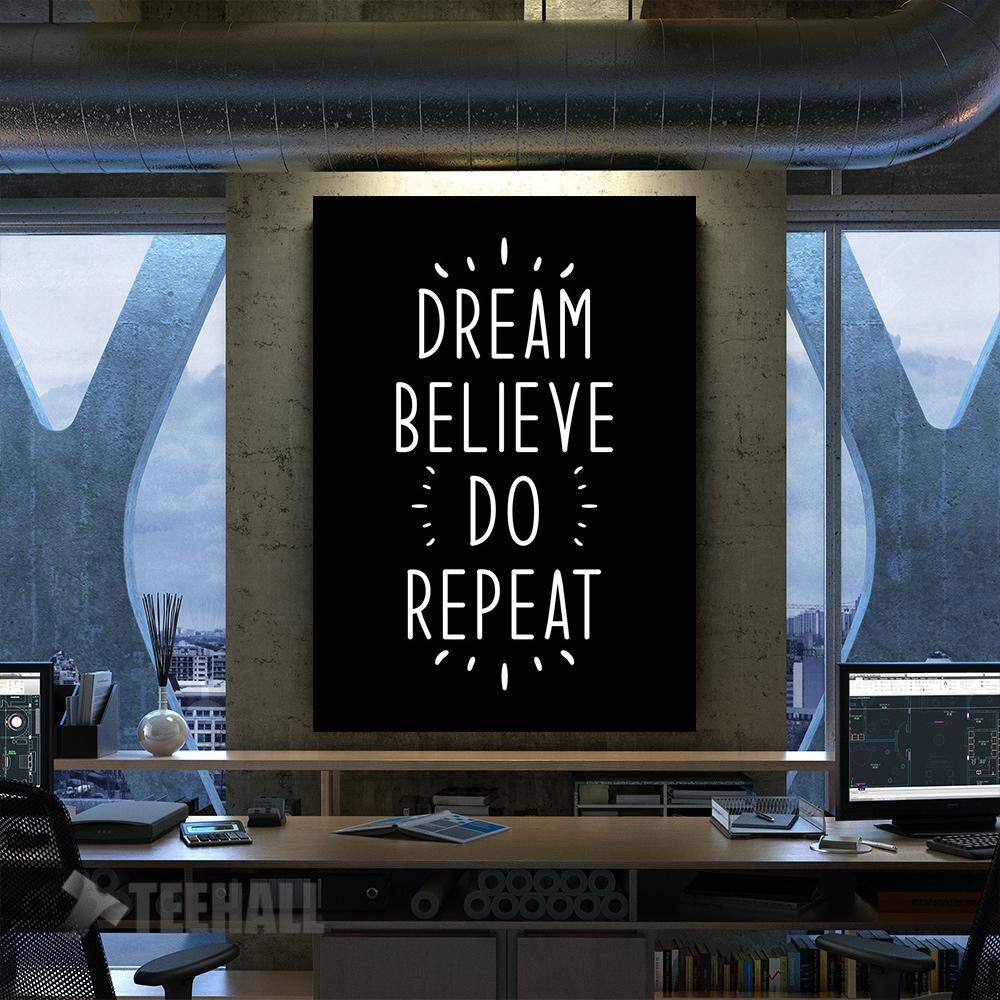 Dream Belief Motivation Canvas Prints Wall Art Decor
