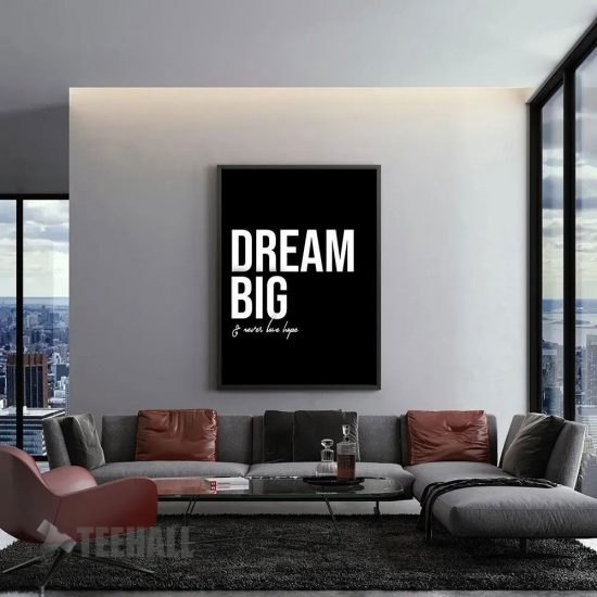 Dream Big Motivation Canvas Prints Wall Art Decor 1