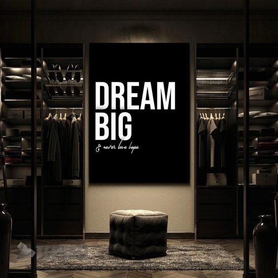 Dream Big Motivation Canvas Prints Wall Art Decor 2