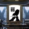 Dream Big Start Small Motivational Canvas Prints Wall Art Decor